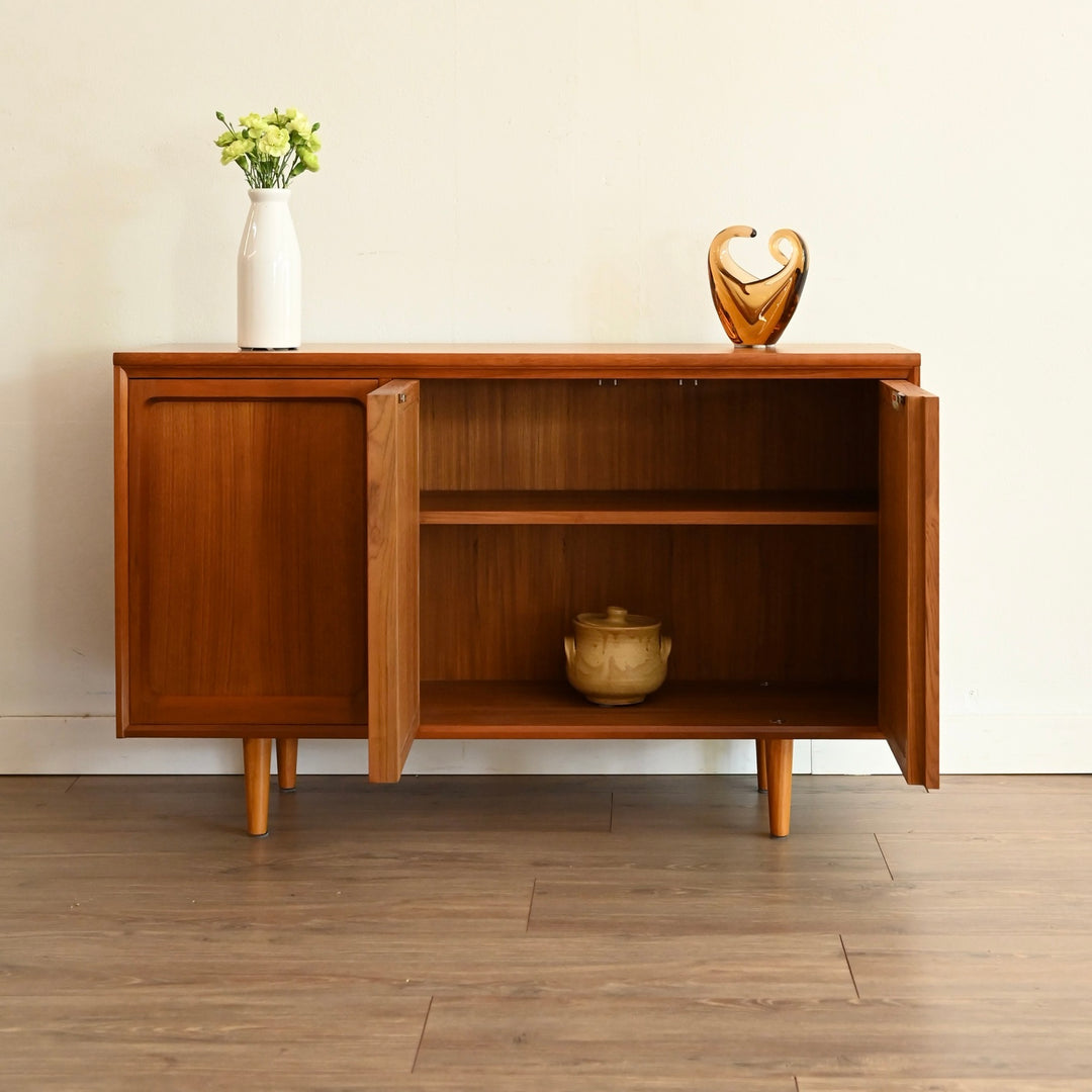 Mid Century Teak Sideboard Buffet by Chiswell + custom long legs