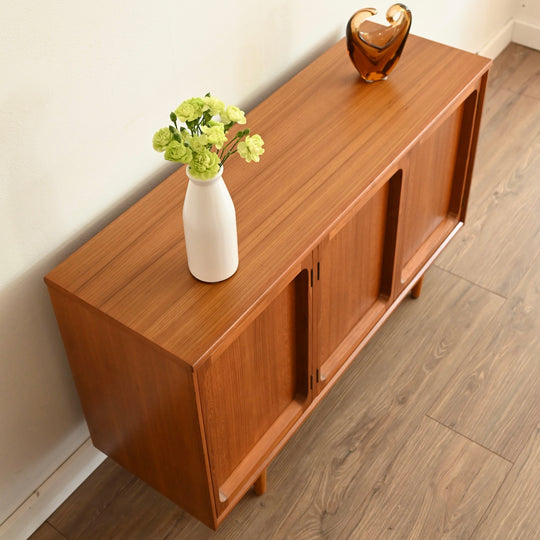 Mid Century Teak Sideboard Buffet by Chiswell + custom long legs