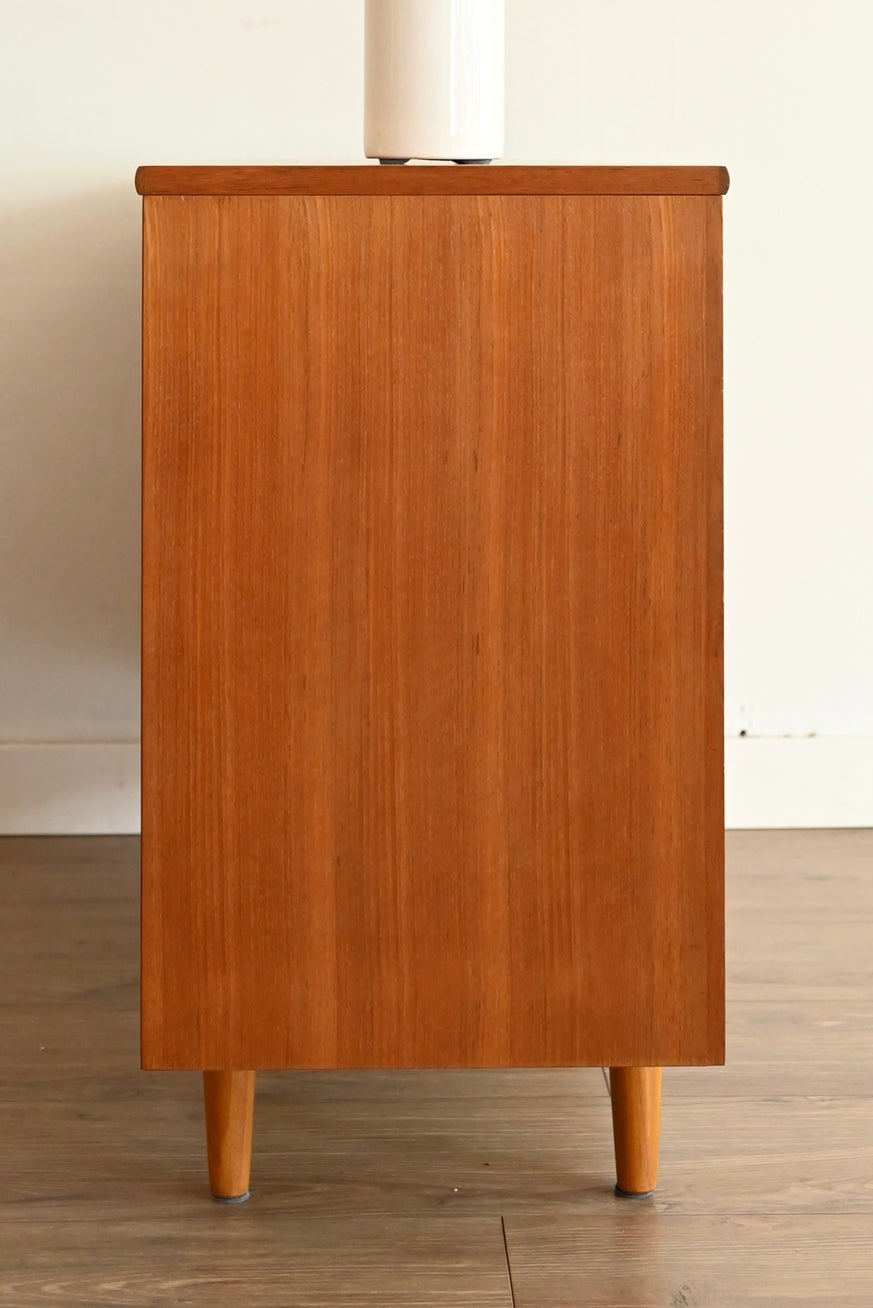 Mid Century Teak Sideboard Buffet by Chiswell + custom long legs