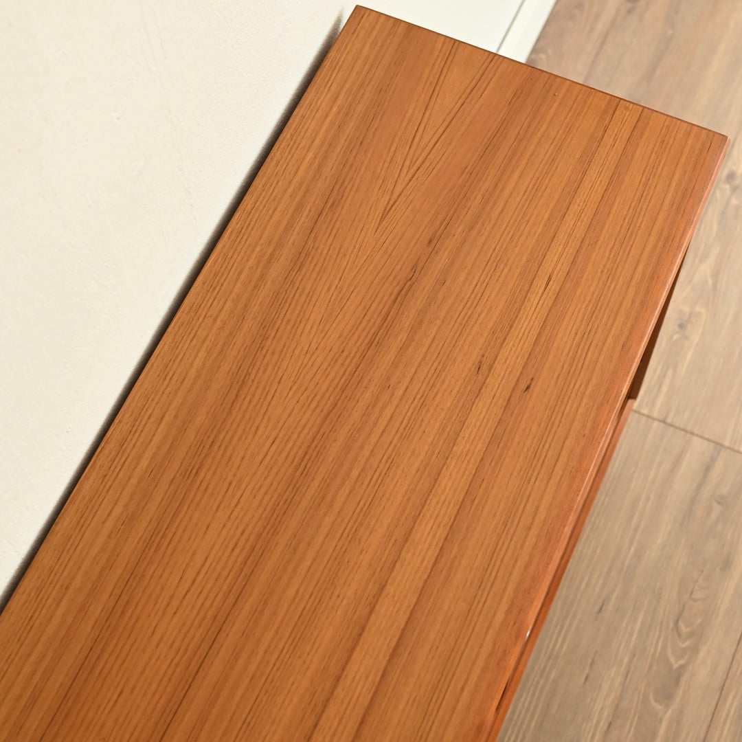 Mid Century Teak Sideboard Buffet by Chiswell + custom long legs