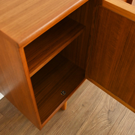 Mid Century Teak Sideboard Buffet by Chiswell + custom long legs