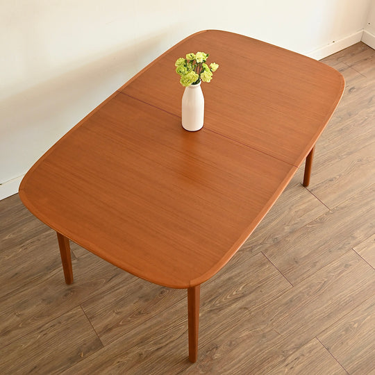 Mid Century Teak Extendable Dining Table by Noblett
