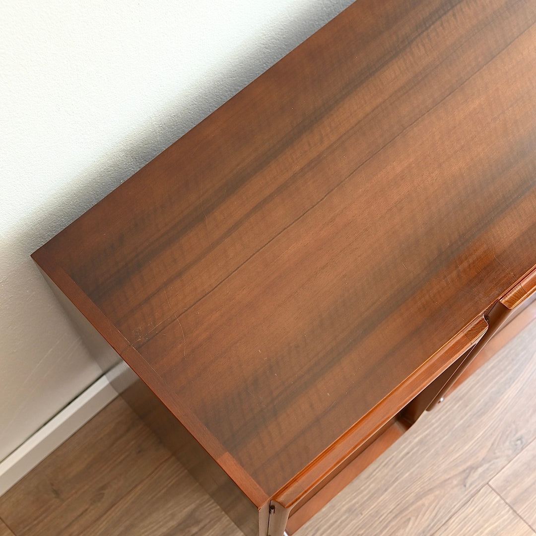 Mid Century Walnut Sideboard LP Record Cabinet by Chiswell