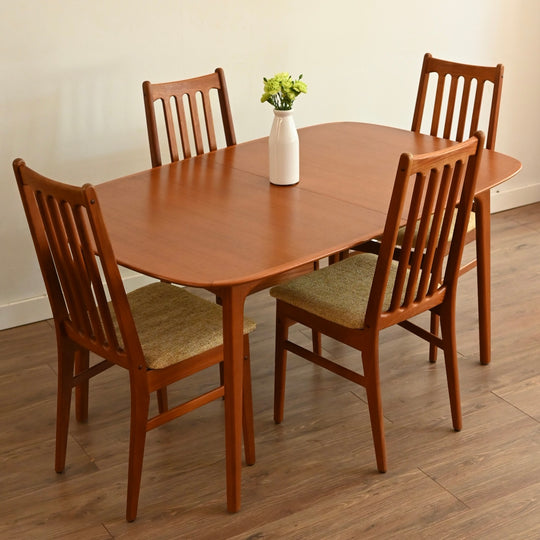 6x Mid Century Teak Dining Chairs