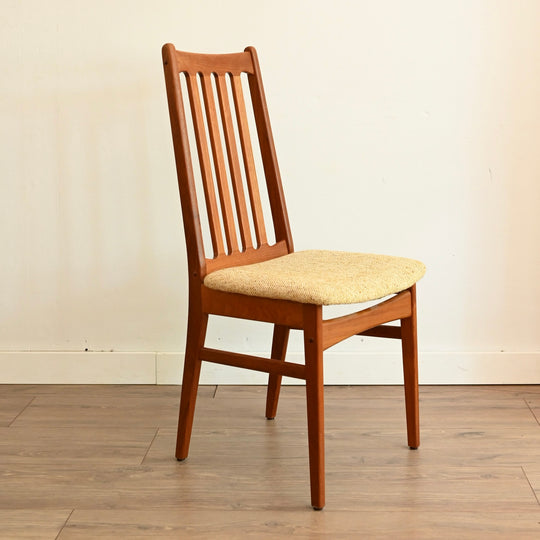6x Mid Century Teak Dining Chairs