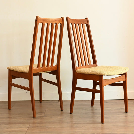 6x Mid Century Teak Dining Chairs