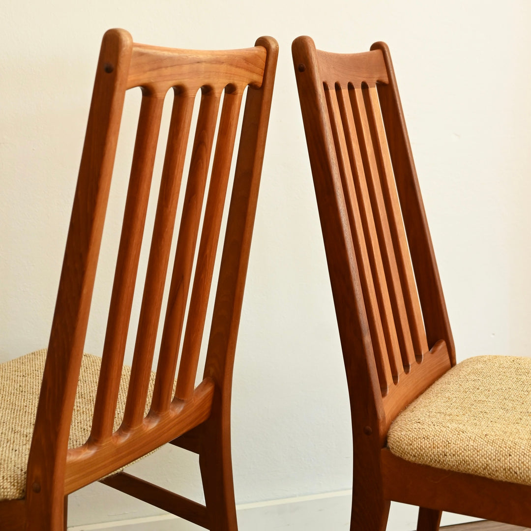 6x Mid Century Teak Dining Chairs