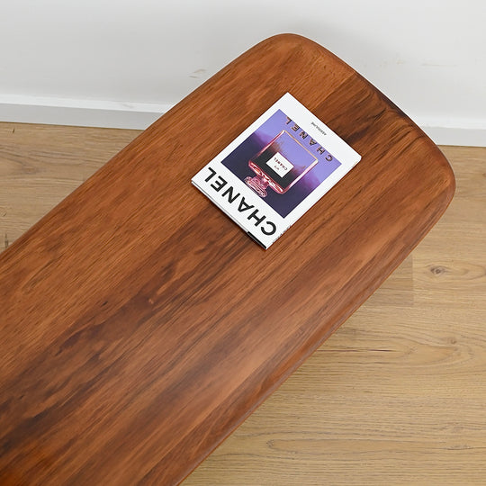 Mid Century Teak Coffee Table with Magazine Shelf by J.McCain Furniture
