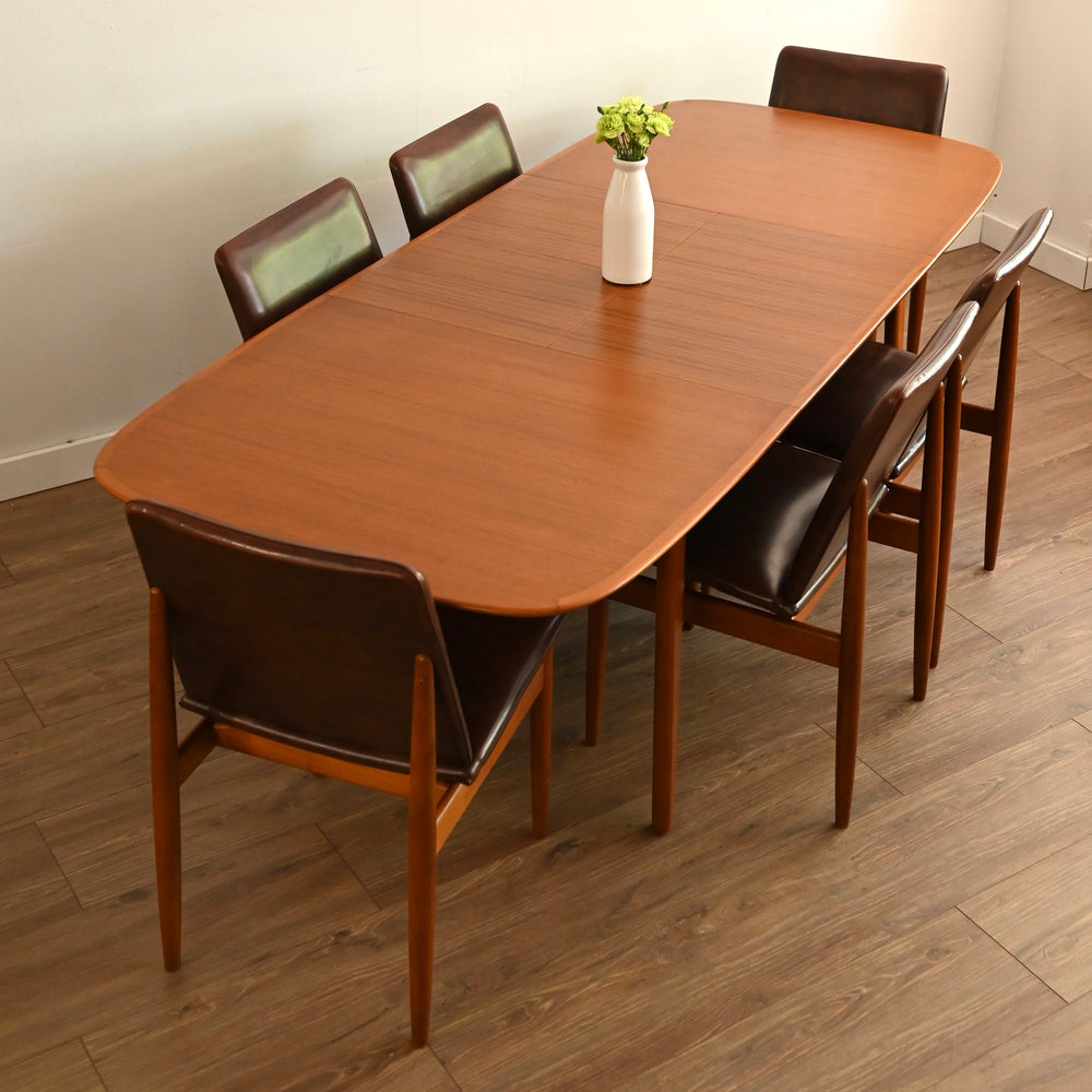 6x Parker Teak Mid Century 'Ballarat' Dining Chairs