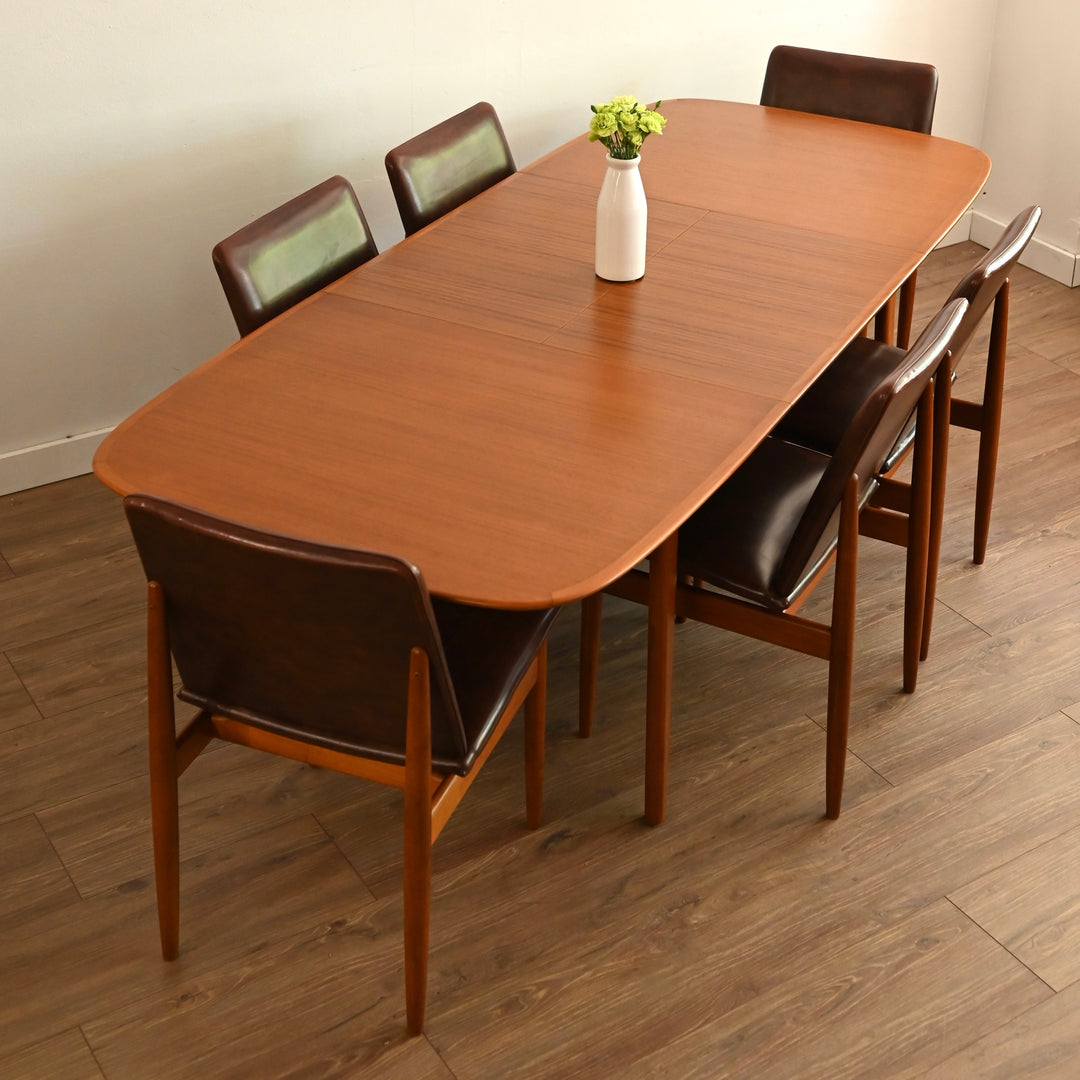 6x Parker Teak Mid Century 'Ballarat' Dining Chairs