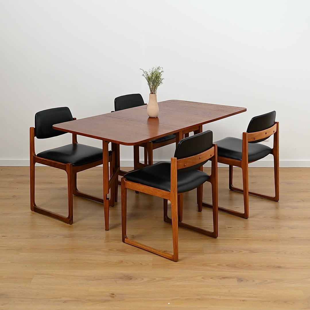 Mid Century Dropleaf Dining Table by Parker - Refinished
