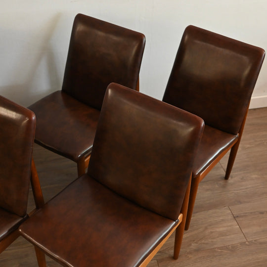 6x Parker Teak Mid Century 'Ballarat' Dining Chairs