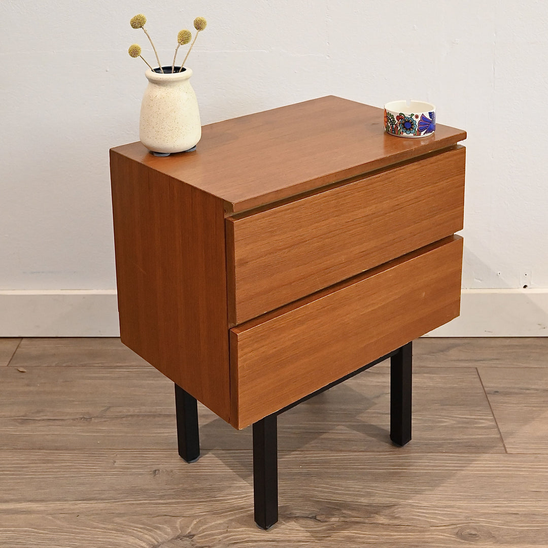 Mid Century Teak Bedside Tables Nigh Stands