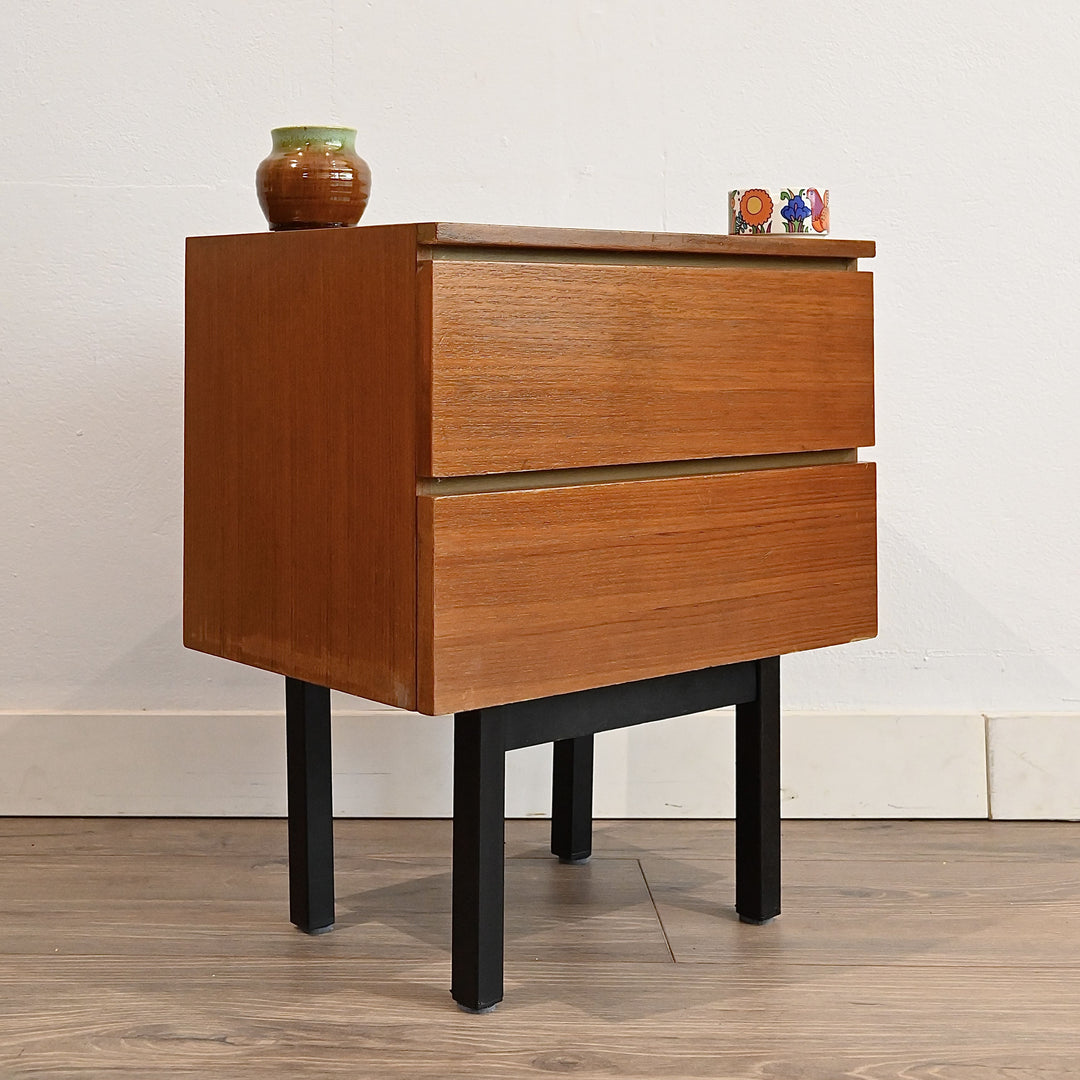 Mid Century Teak Bedside Tables Nigh Stands