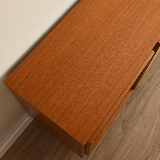 Mid Century Teak Sideboard LP Record Cabinet by Burgess