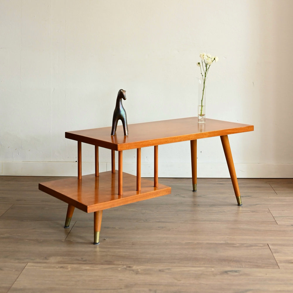 Mid Century Teak Two Tier Coffee Table