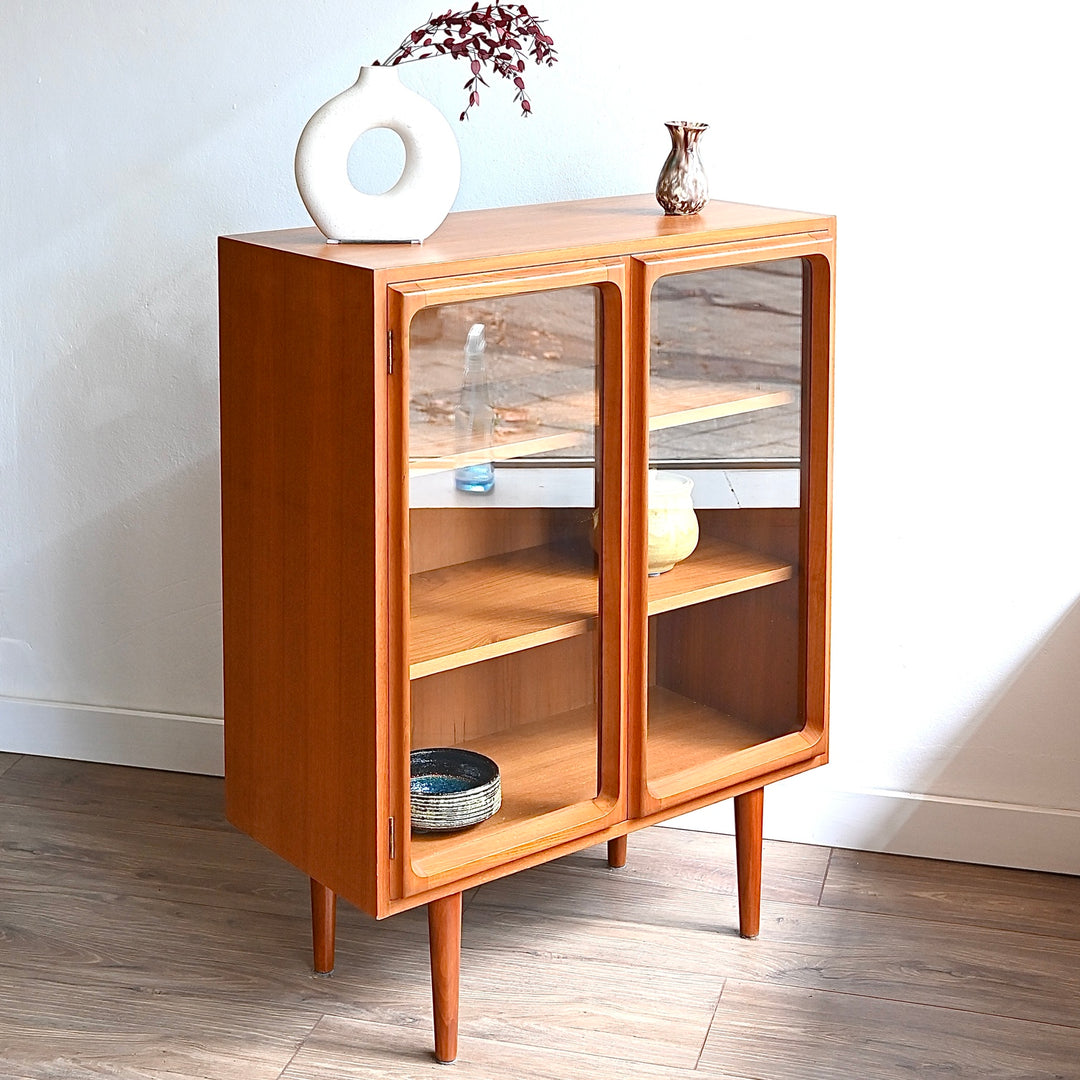 Mid Century Teak Sideboard Display Cabinet by Chiswell