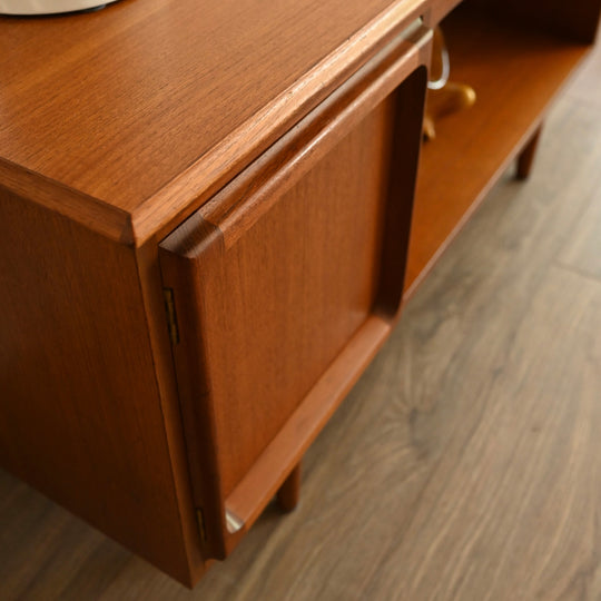Mid Century Teak Sideboard LP Record TV Cabinet by Chiswell