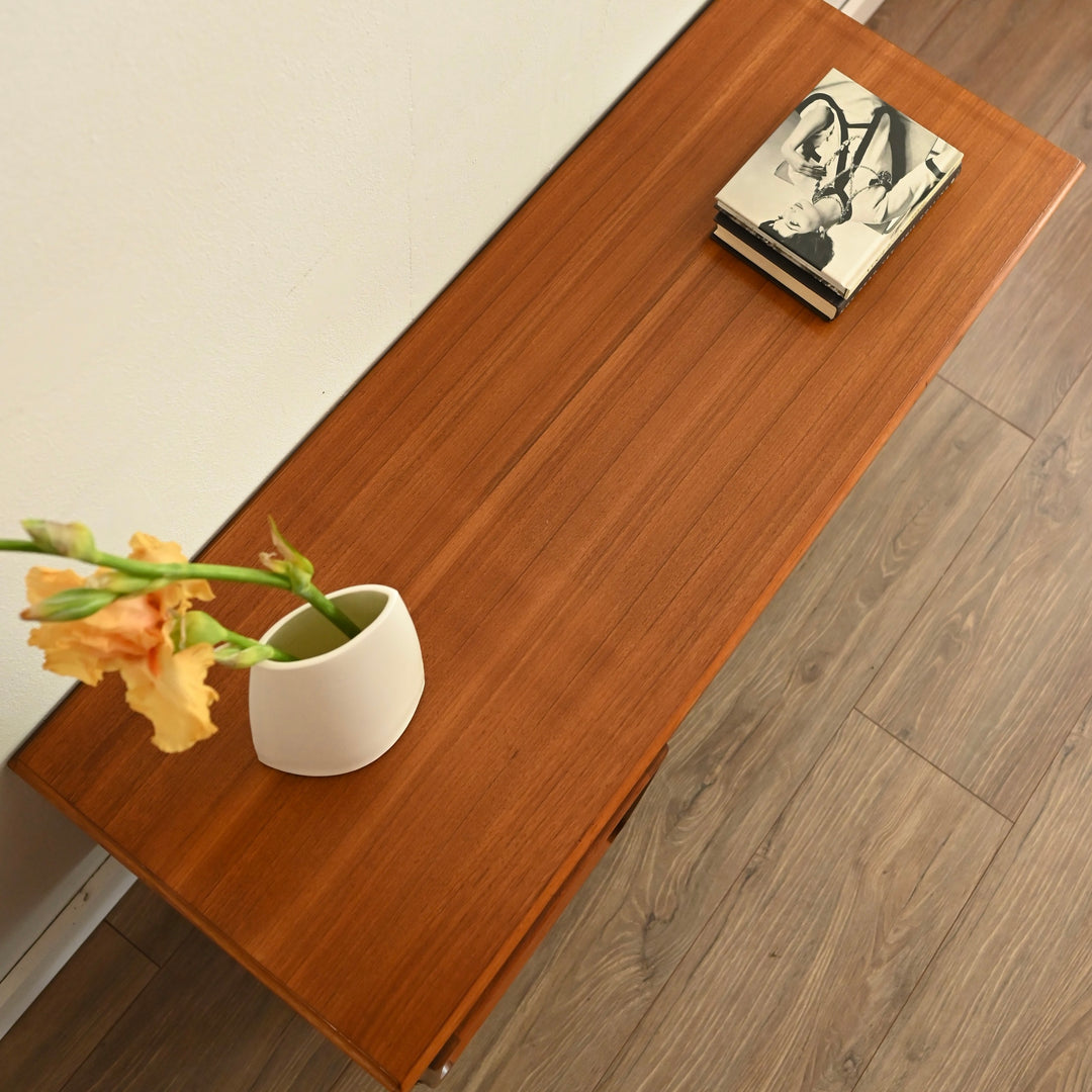 Mid Century Teak Sideboard LP Record TV Cabinet by Chiswell