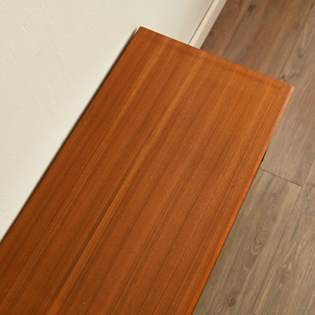 Mid Century Teak Sideboard LP Record TV Cabinet by Chiswell