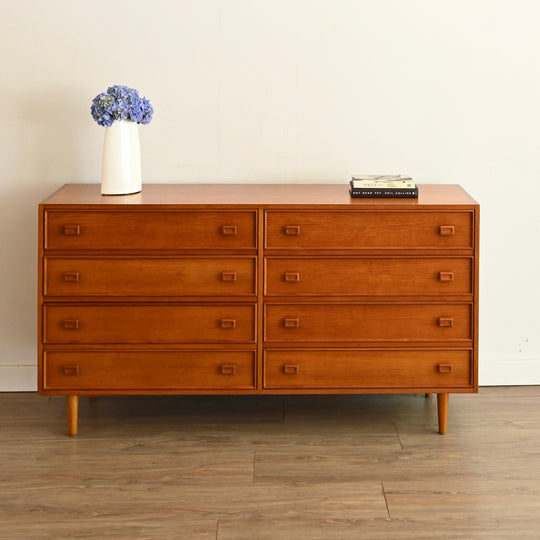 Parker Mid Century Teak Dresser Sideboard Drawers