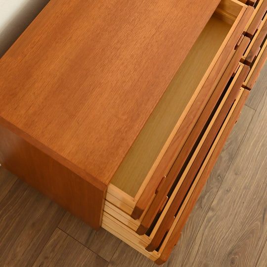 Parker Mid Century Teak Dresser Sideboard Drawers