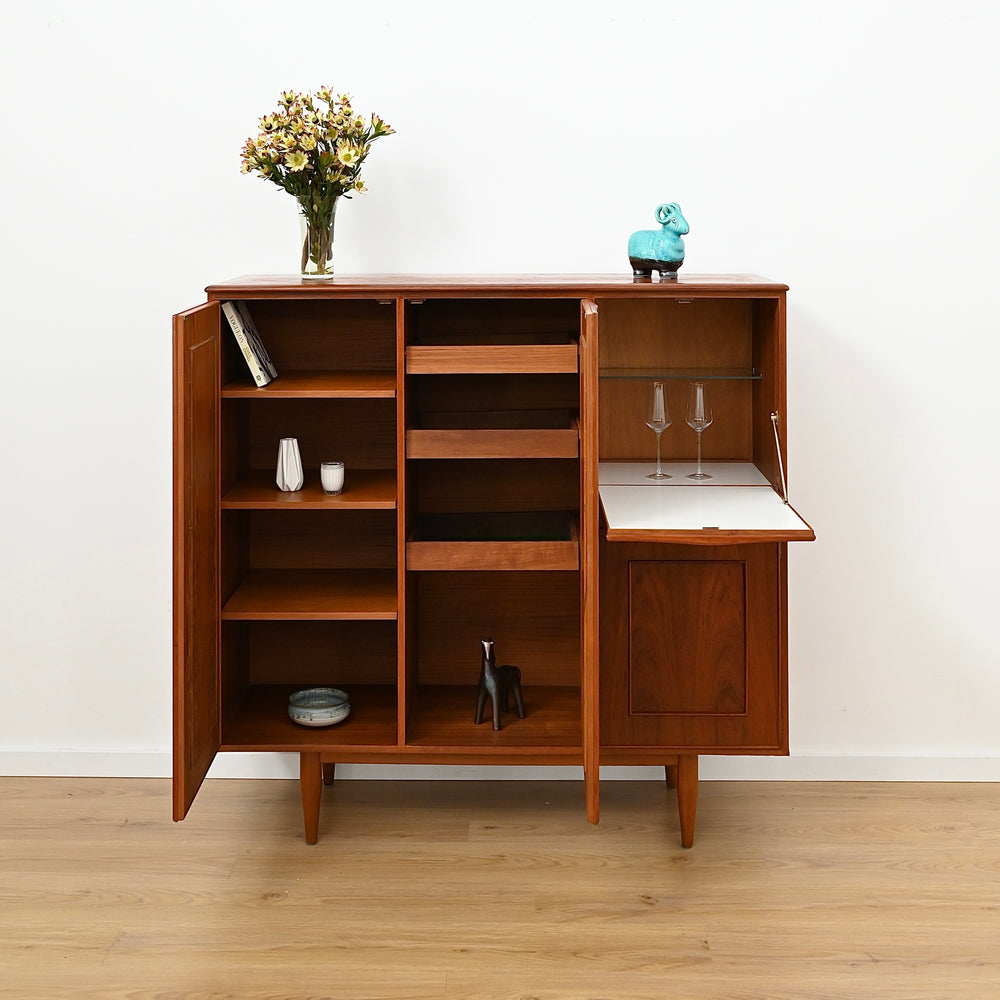 Burgess Furniture Three-Door Bar / Drinks Cabinet - Refinished