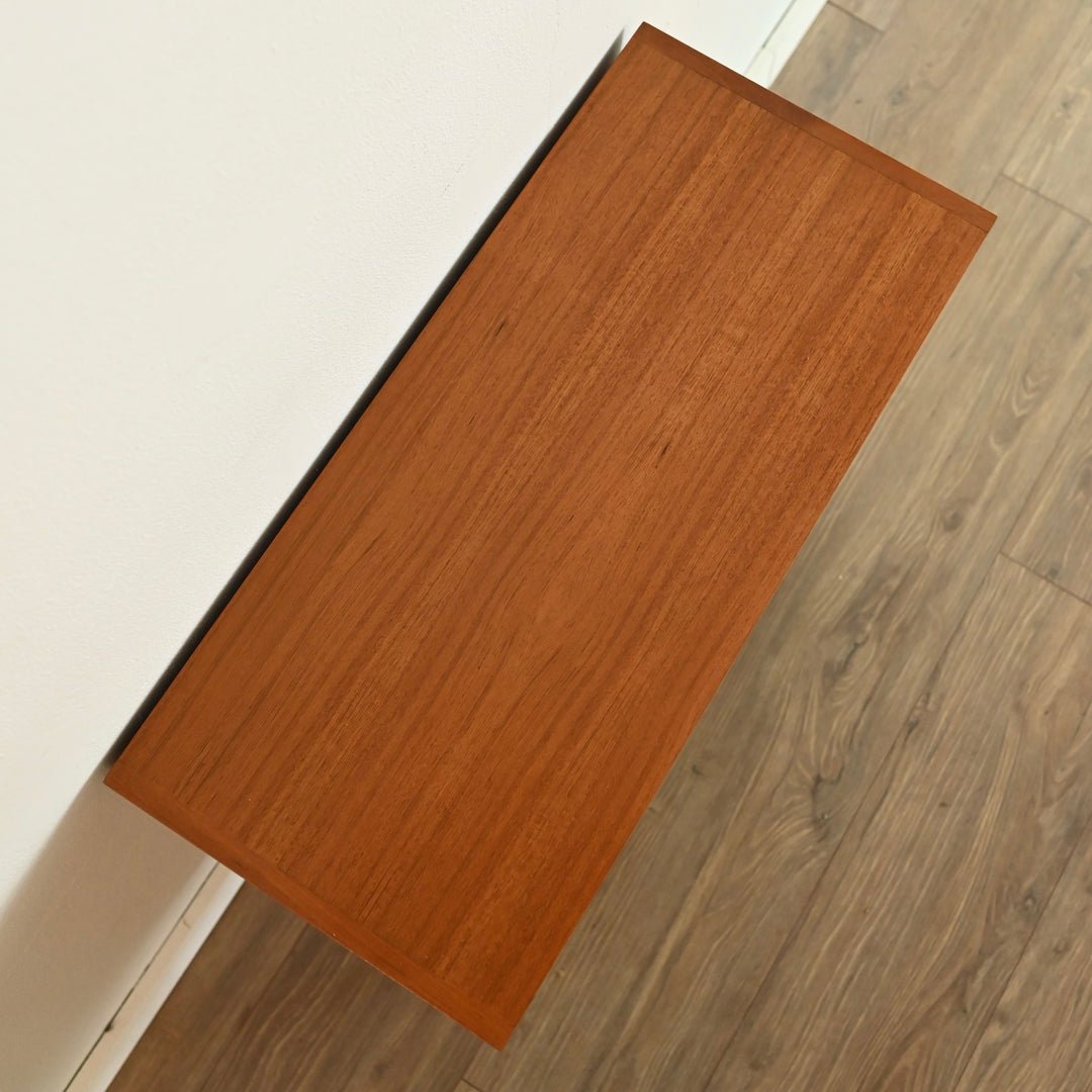 Mid Century Teak Sideboard LP Record Bookcase by Chiswell