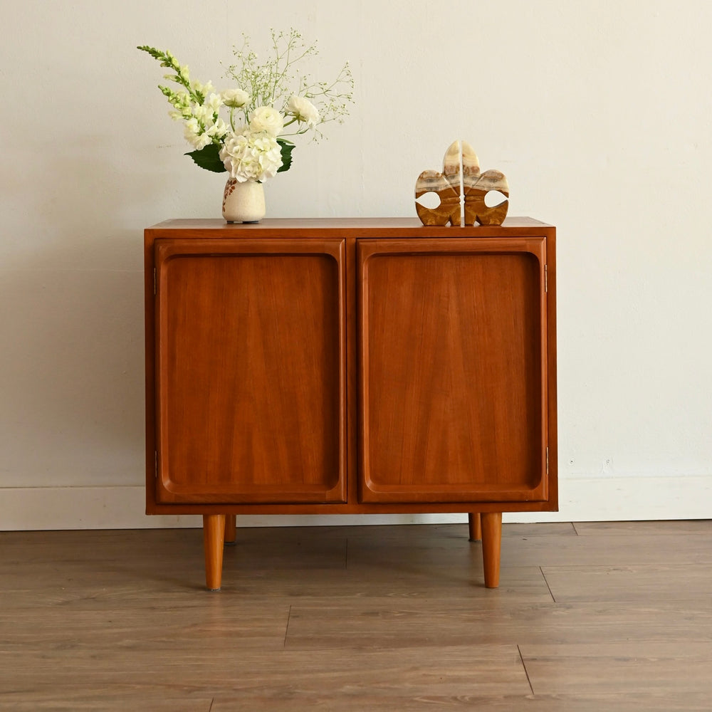 Mid Century Teak Sideboard LP Record Cabinet by Chiswell