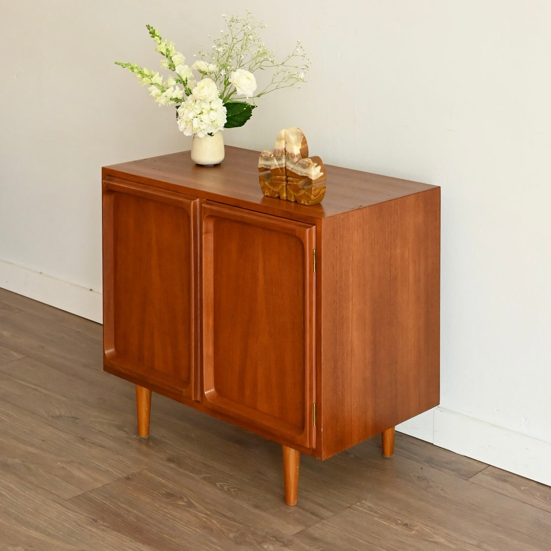 Mid Century Teak Sideboard LP Record Cabinet by Chiswell