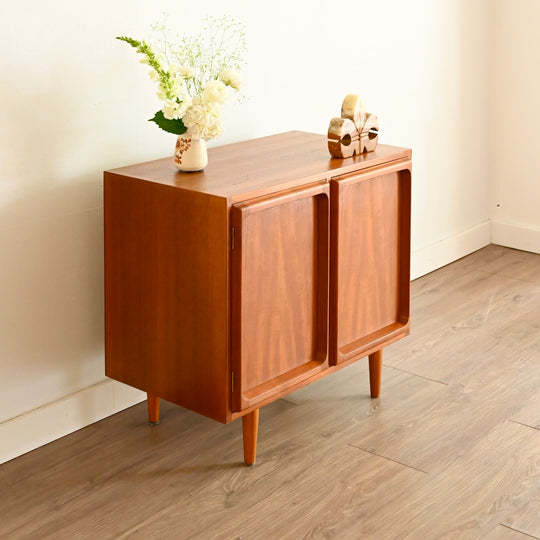 Mid Century Teak Sideboard LP Record Cabinet by Chiswell