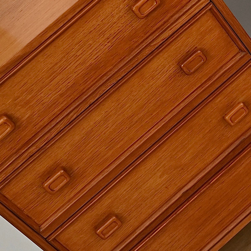 Pair Mid Century Parker Teak Bedside Tables Drawers