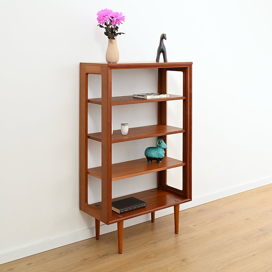 Mid Century Teak Open Bookcase Bookshelf by Chiswell