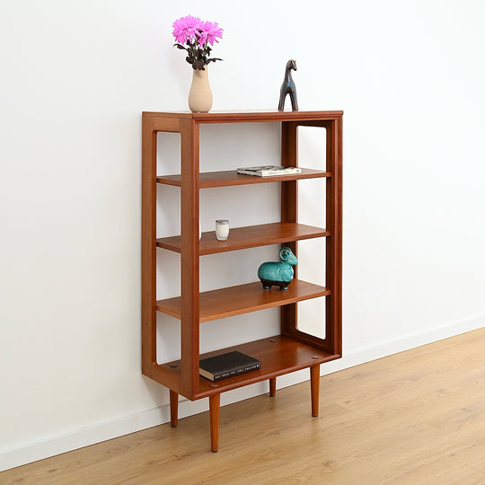 Mid Century Teak Open Bookcase Bookshelf by Chiswell