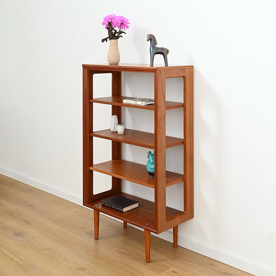 Mid Century Teak Open Bookcase Bookshelf by Chiswell
