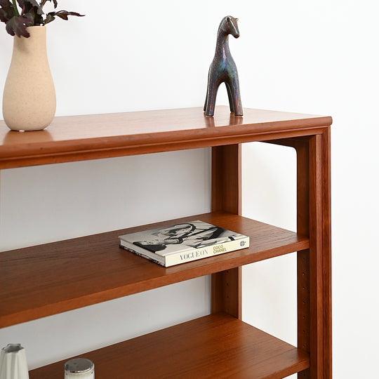 Mid Century Teak Open Bookcase Bookshelf by Chiswell