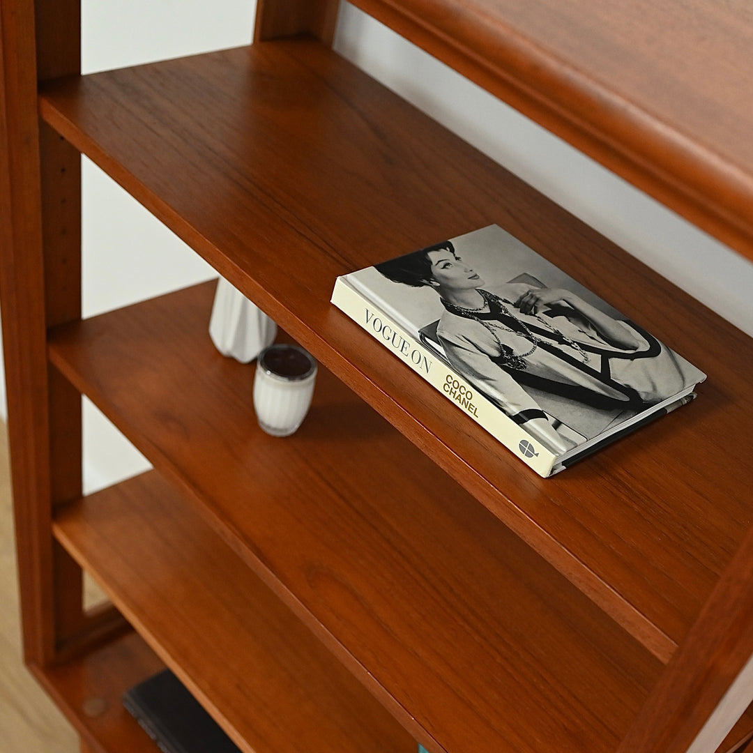 Mid Century Teak Open Bookcase Bookshelf by Chiswell