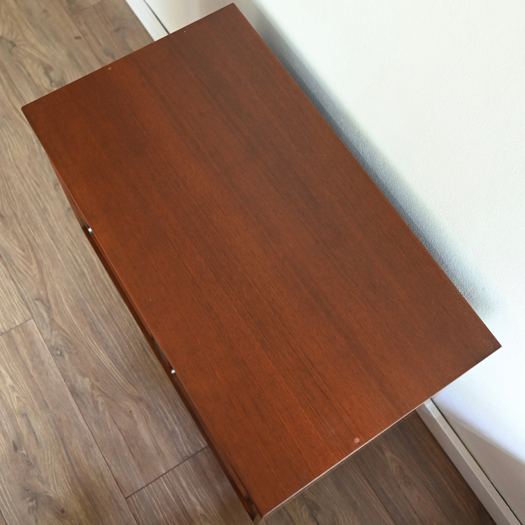 Mid Century Walnut Sideboard LP Record Cabinet by Chiswell