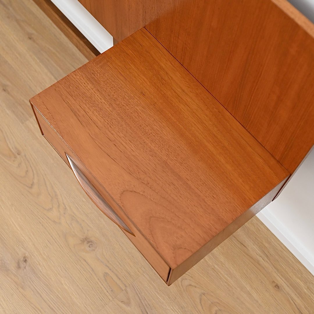 Mid Century Teak Queen Bed Head Headboard by Reliance