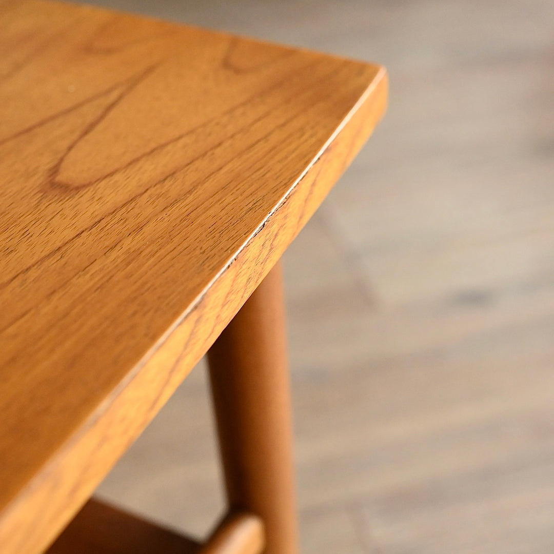 Mid Century Teak Coffee Table with Magazine Shelf