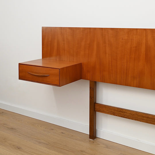 Mid Century Teak Queen Bed Head Headboard by Reliance