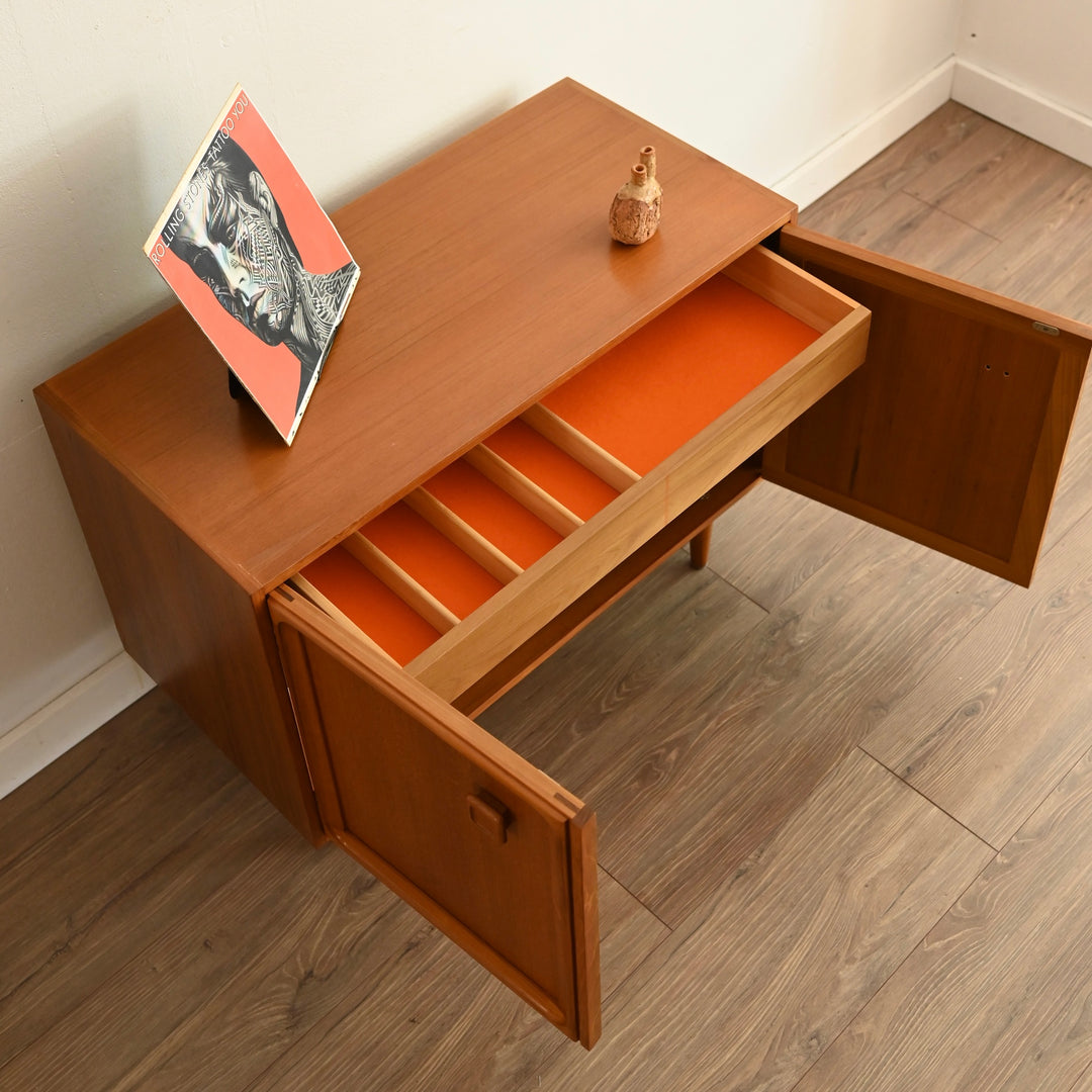 Parker Teak Mid Century Sideboard LP Record Cabinet
