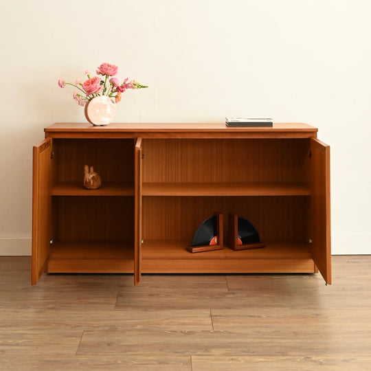 Mid Century Teak Sideboard LP Record Cabinet by Chiswell
