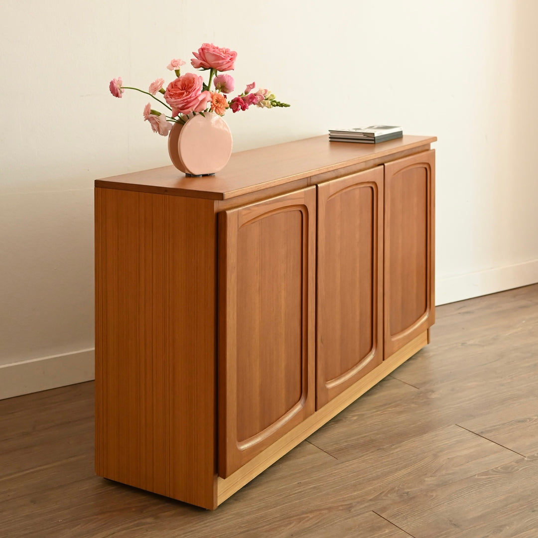 Mid Century Teak Sideboard LP Record Cabinet by Chiswell