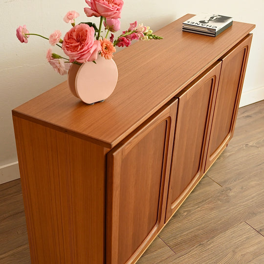 Mid Century Teak Sideboard LP Record Cabinet by Chiswell