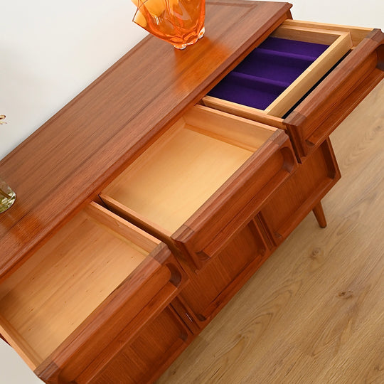 Mid Century Teak Sideboard Buffet by Chiswell
