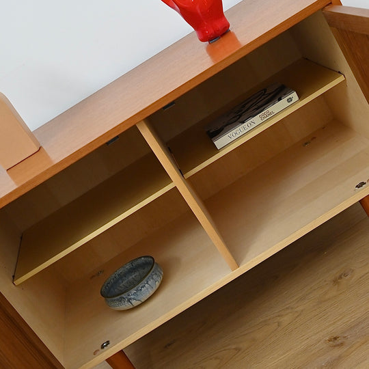 Parker Teak Sideboard LP Record Cabinet Mid Century