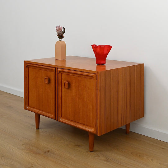 Parker Teak Sideboard LP Record Cabinet Mid Century