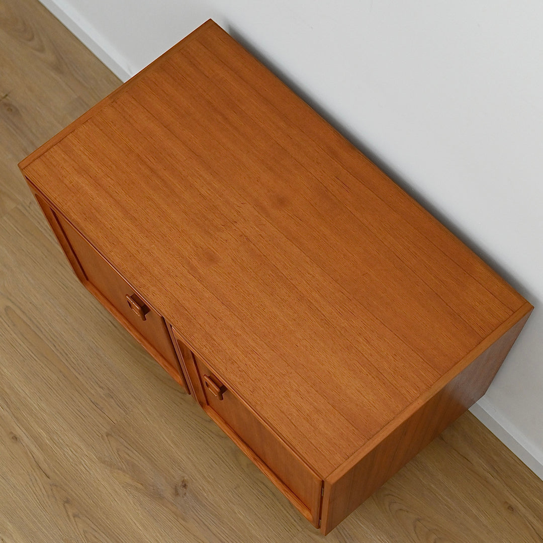 Parker Teak Sideboard LP Record Cabinet Mid Century