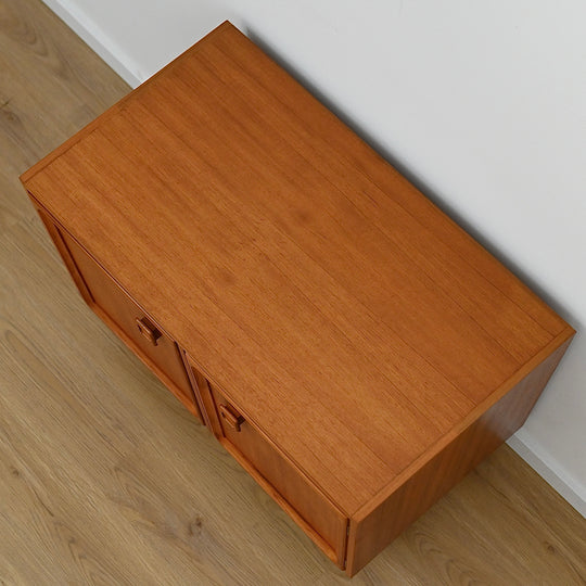 Parker Teak Sideboard LP Record Cabinet Mid Century